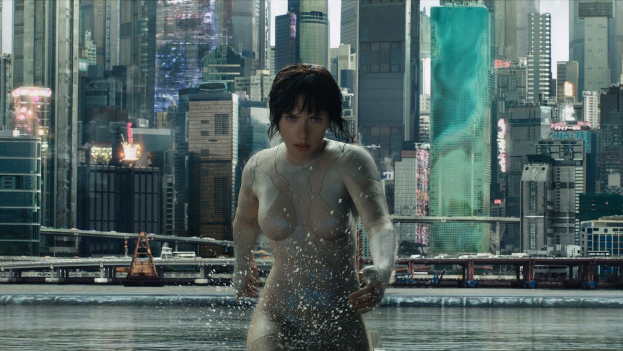 Scarlett Johansson in Ghost in the Shell