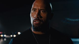 Dwayne Johnson instructs his men in Fast Five