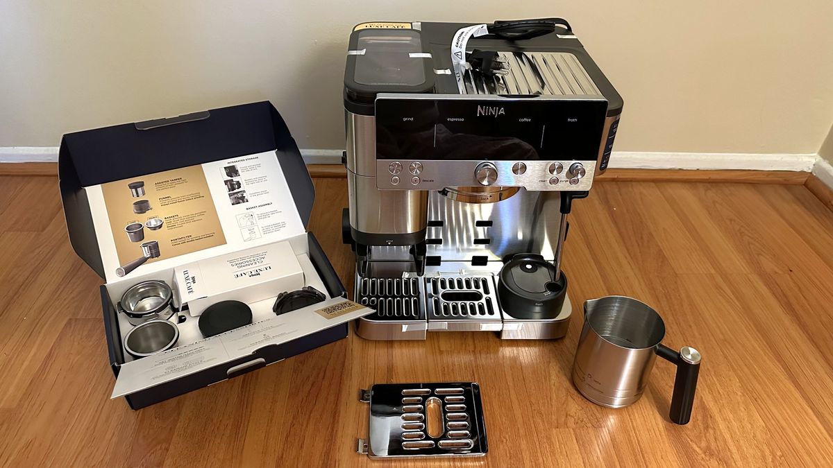 Ninja Luxe Cafe Premier coffee maker on kitchen counter