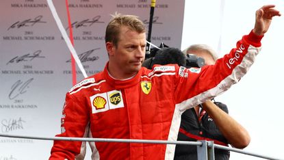 Kimi Raikkonen Ferrari Charles Leclerc