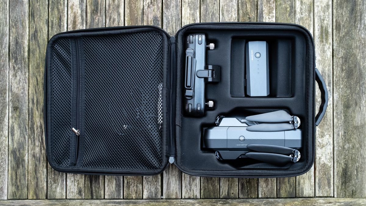 Ruko F11GIM2 Drone - case open.