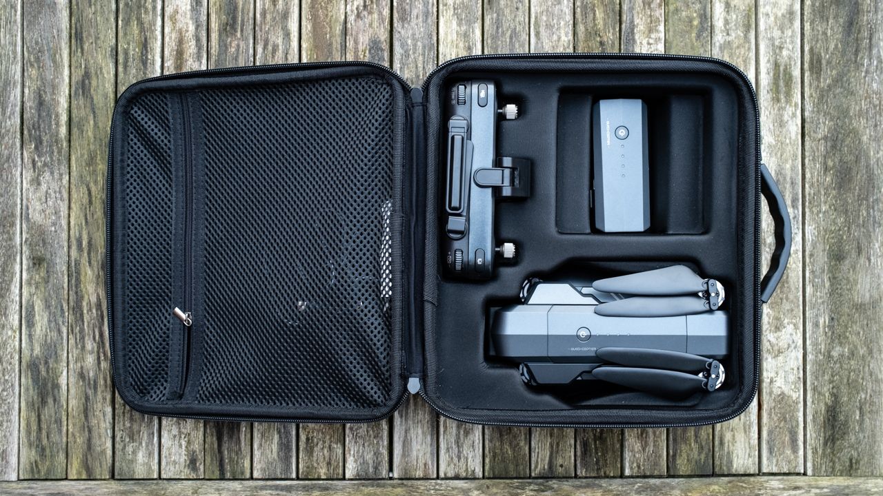 Ruko F11GIM2 Drone - case open.