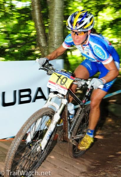 Katerina Nash (Luna Pro Team) spent most of the race chasing back to the leaders