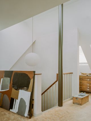 Loft studio at Artists' House, London by Mitchell + Corti Architects