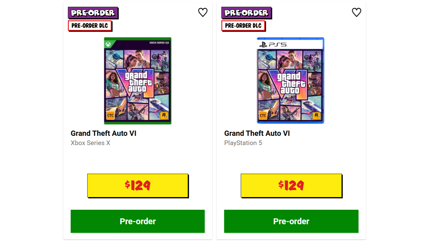 GTA 6 pre-orders live on Australia's JB-HiFi website