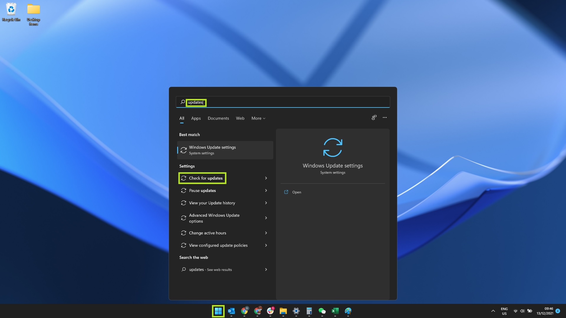 Screenshot showing Windows 11 Start Menu with 