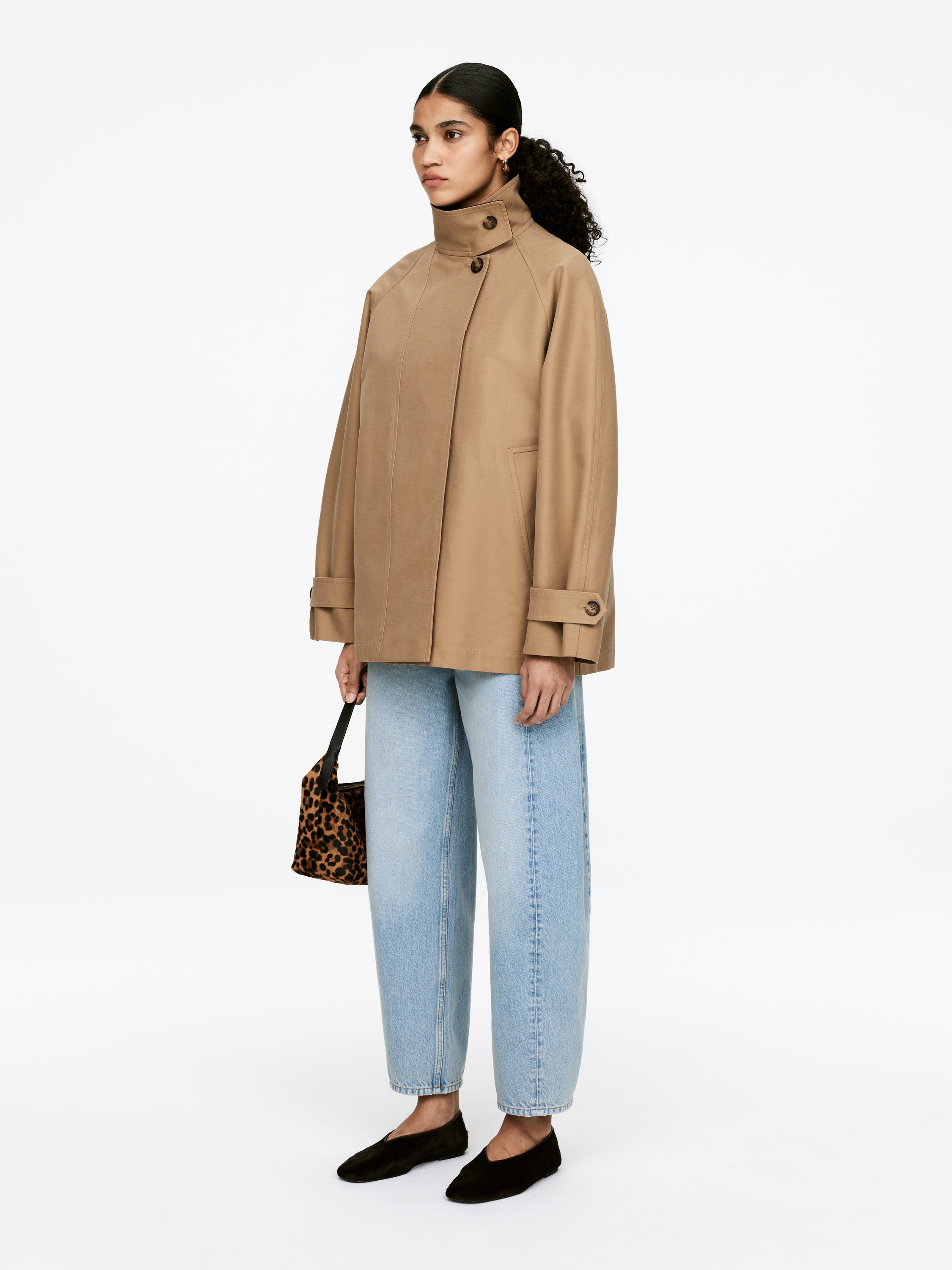 Cotton Jacket &amp;ndash; Dark Beige &amp;ndash; Women &amp;ndash; Arket Gb