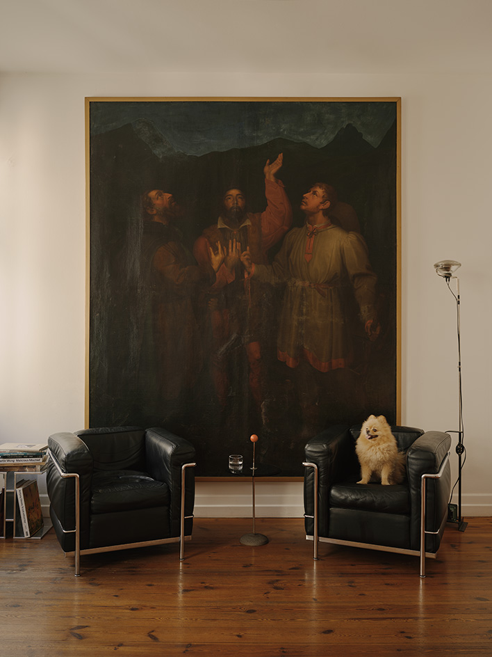 BWGTBLD gallery and office interior, historic interior with lots of art and cosy but upmarket atmosphere