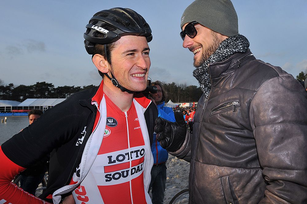 Tom Boonen (Bel) with Tiesj Benoot (Bel) at Boonen and Friends 2015