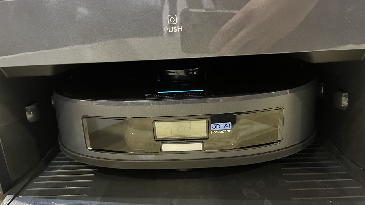 Eureka robot vacuum with the washer combo at CES 2024