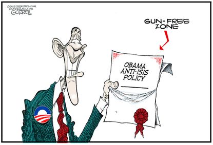 Obama cartoon U.S. ISIS