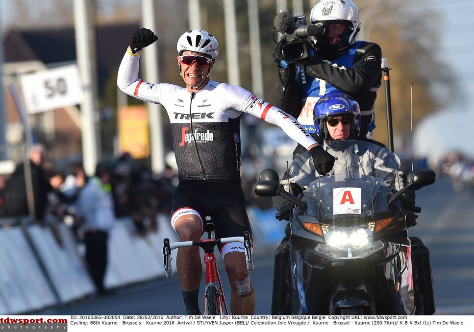 Jasper Stuyven (Trek-Segafredo) wins Kuurne-Brussel-Kuurne
