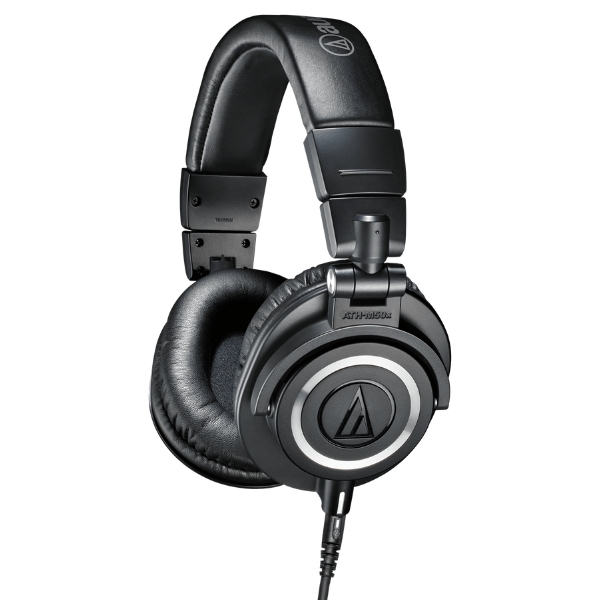 A pair of Audio-Technica ATH-M50x headphones