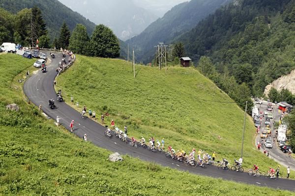 The peloton faced plenty of climbing on the most arduous stage in the Alps.