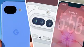 Google Pixel 10a. Nothing Phone (4a) and Apple iPhone 17e