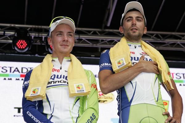 Dominik Nerz and Moreno Moser made it two Liquigas-Cannondales on the podium