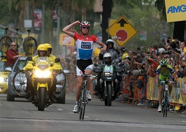 Fr&auml;nk Schleck won the final stage of the Tour of California.