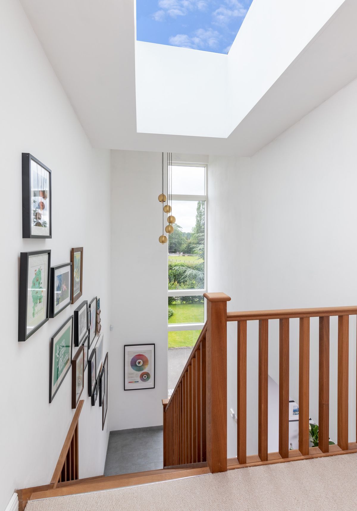 A large triple-glazed flush rooflight from Glazing Vision was installed at the top of the new tower.