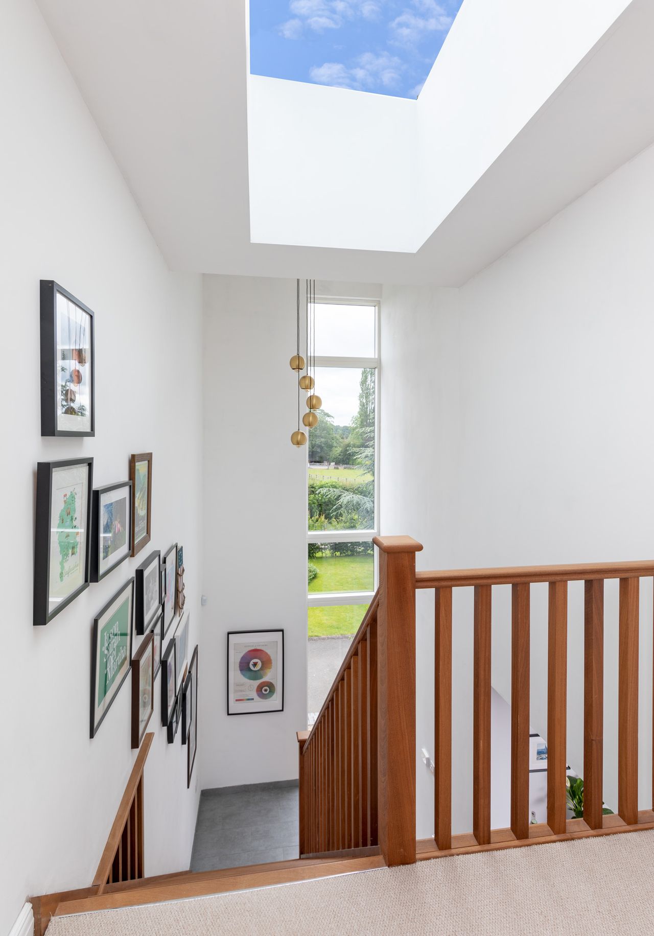 A large triple-glazed flush rooflight from Glazing Vision was installed at the top of the new tower.