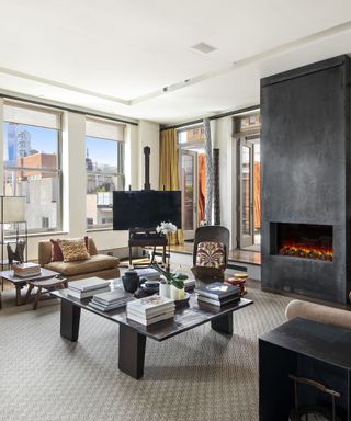 Living room in David Bowie’s apartment