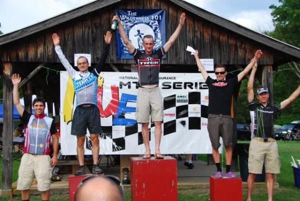 Men's podium: Brandon Draugelis, Christian Tanguy, Jeff Schalk, Nick Waite, Jeremiah Bishop