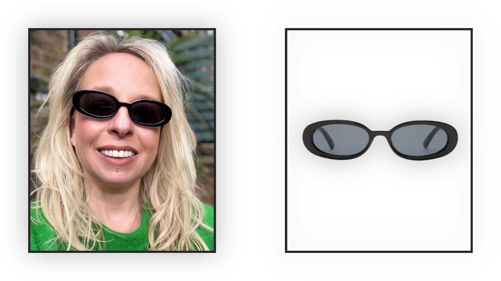 Woman wearing sunglasses