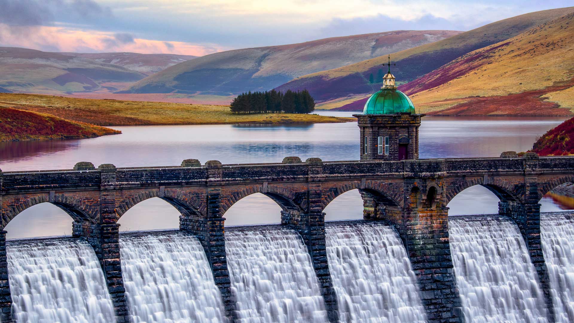 Elan valley landscape image