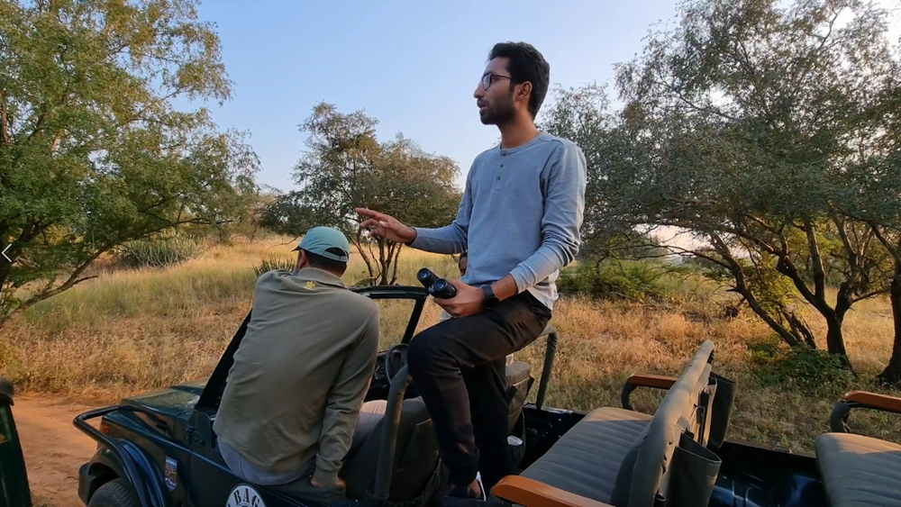 Yashas Narayan and his team during the shoot.