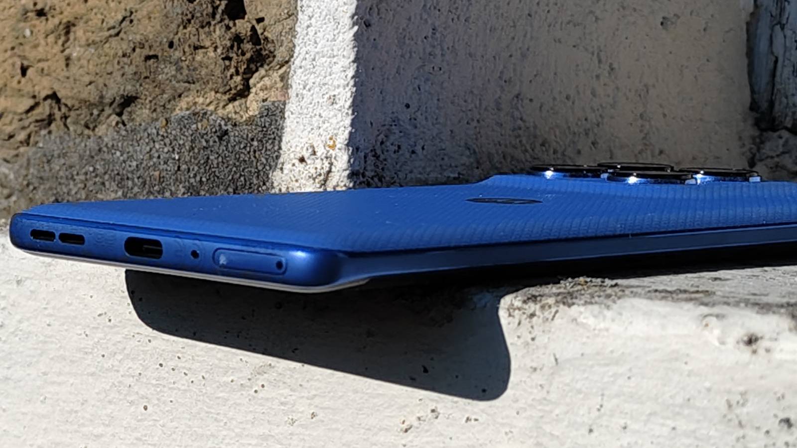 The Motorola Edge 60 Pro on a window sill