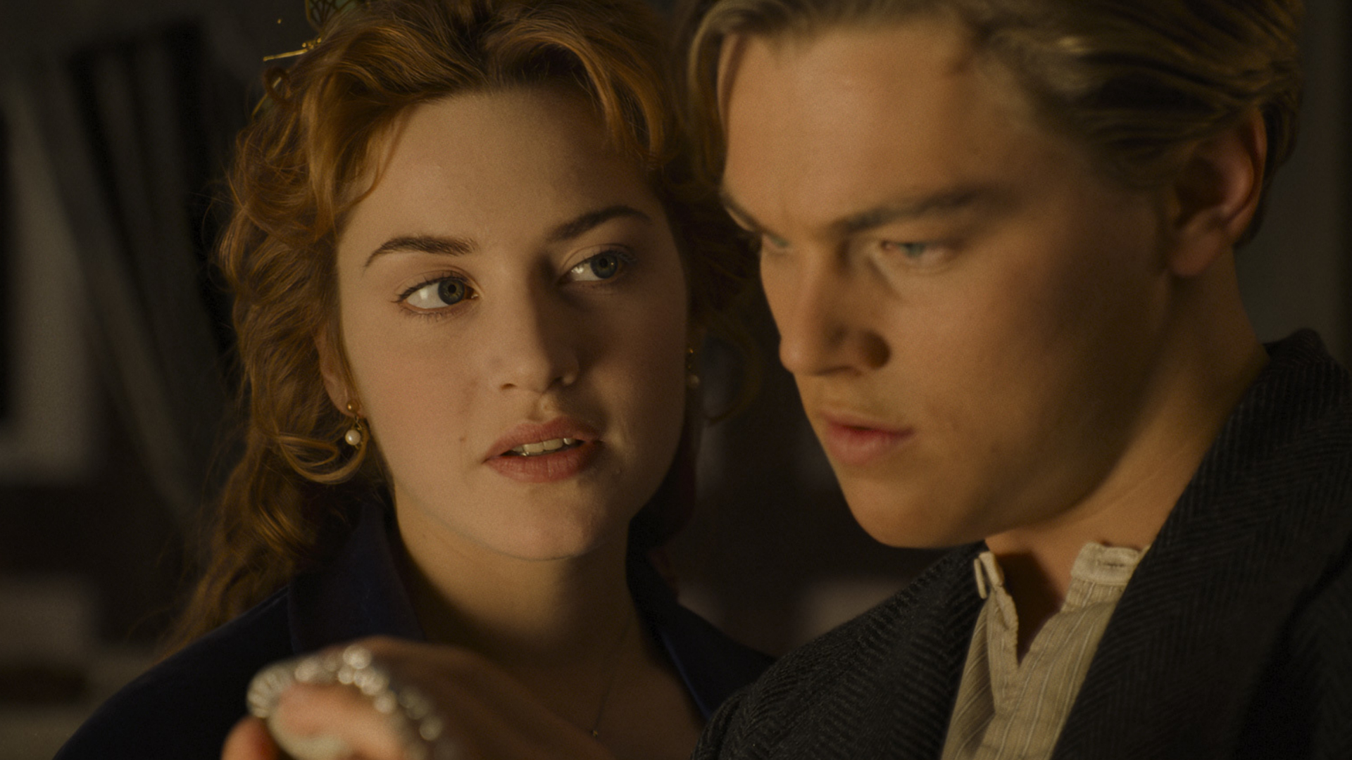 Kate Winslet และ Leonardo DiCaprio ใน Titanic