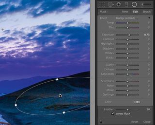 Lightroom tutorial Radial filter