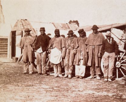Escaped slaves who joined the Union army, 1863.