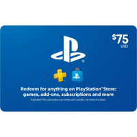 PlayStation gift card - $75