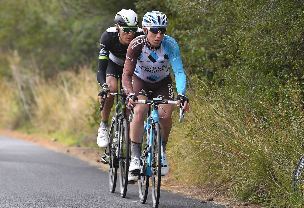 Cyril Gautier and Johann Van Zyl during stage 2 in Valencia