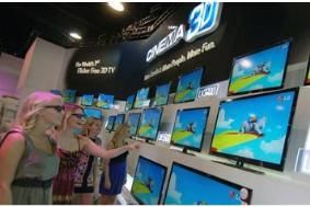 LG flicker free TVs at CES 2011