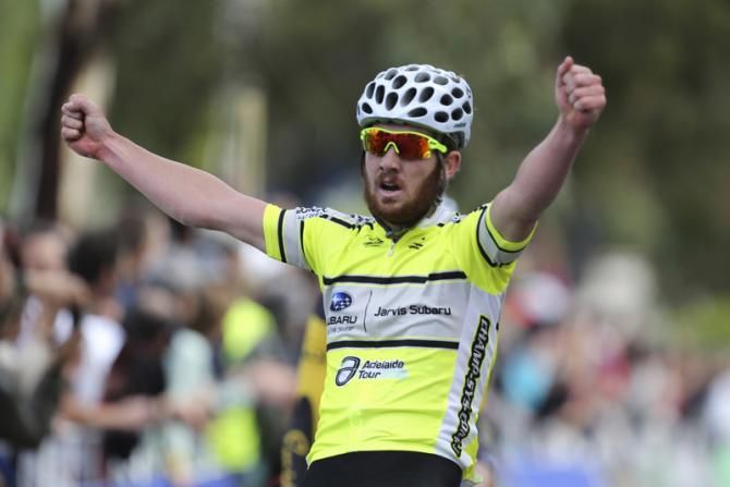 George Tansley (Euride Racing) finished safely in the bunch to ensure his overall victory at the Adelaide Tour