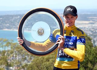 Chris Froome after stage four of a the 2016 Jayco Herald Sun Tour