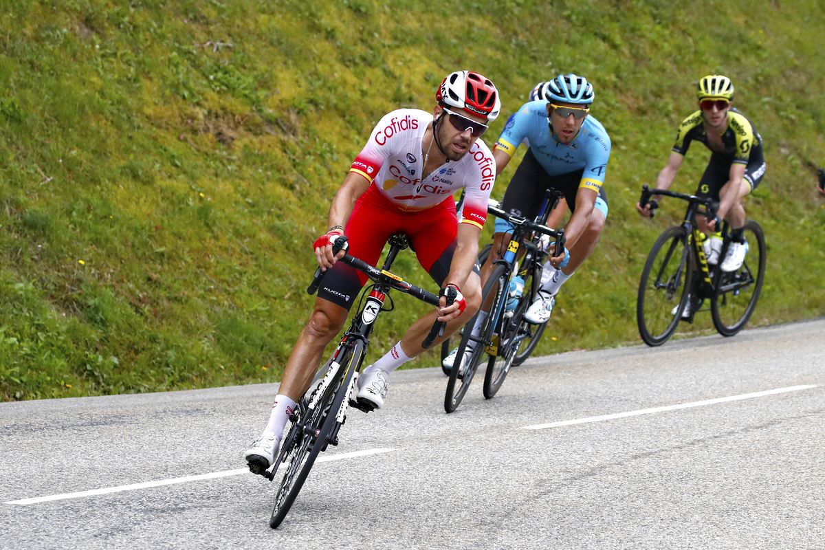 Jes&uacute;s Herrada (Cofidis) in the break on stage 15