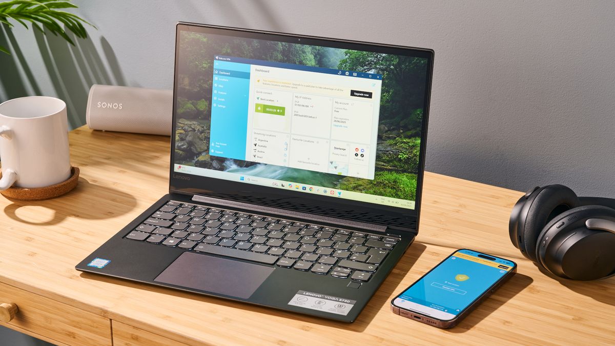 Hide.Me Free app on Windows laptop