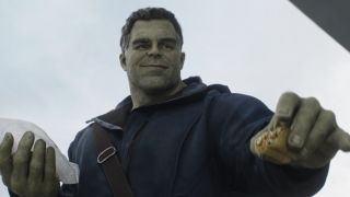 Bruce Banner (Mark Rufallo) shares tacos in Avengers: Endgame