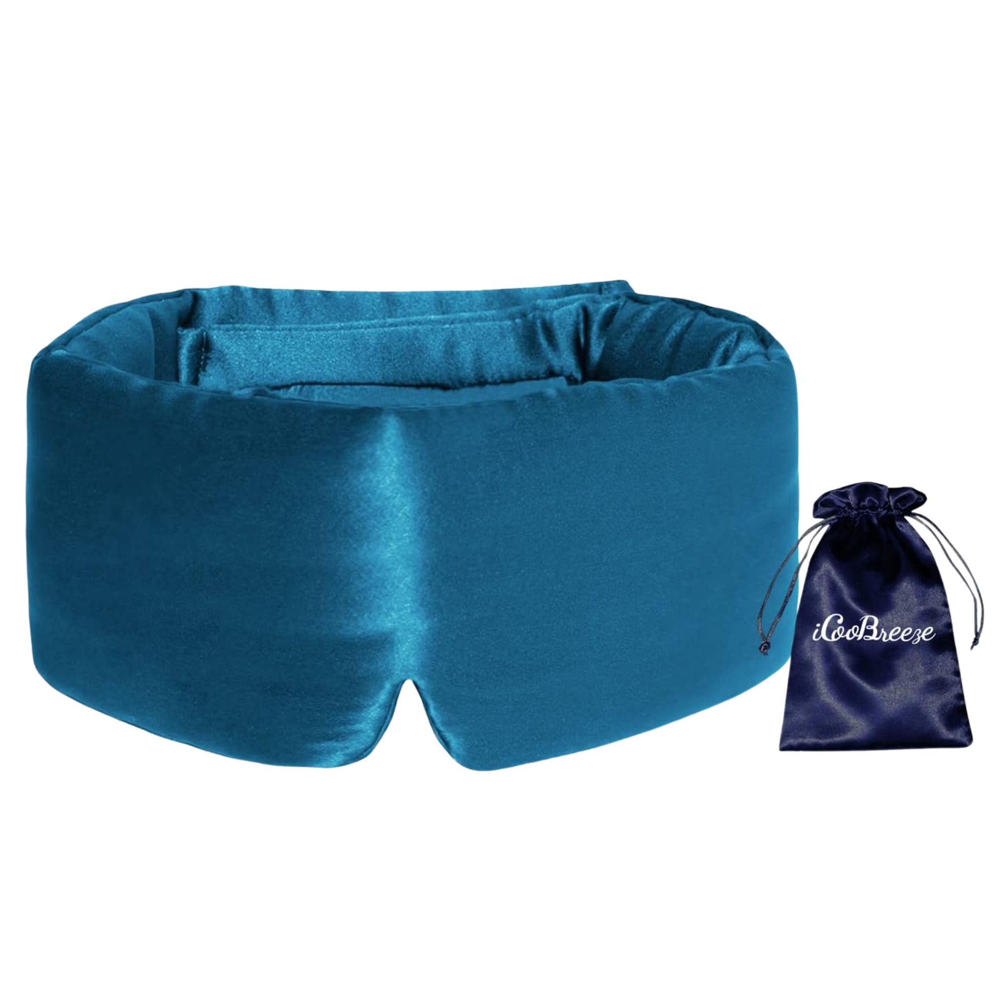 Blue silk iCooBreeze 100% Natural Silk Eye Mask