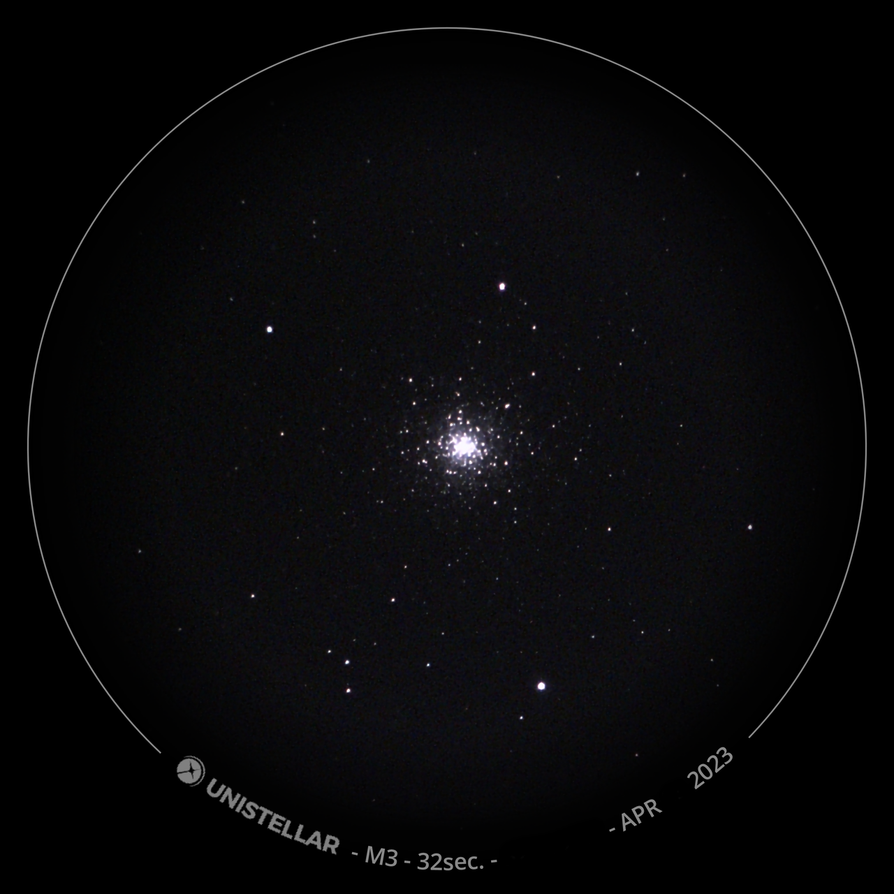 stars seen though the Unistellar eQuinox 2 telescope