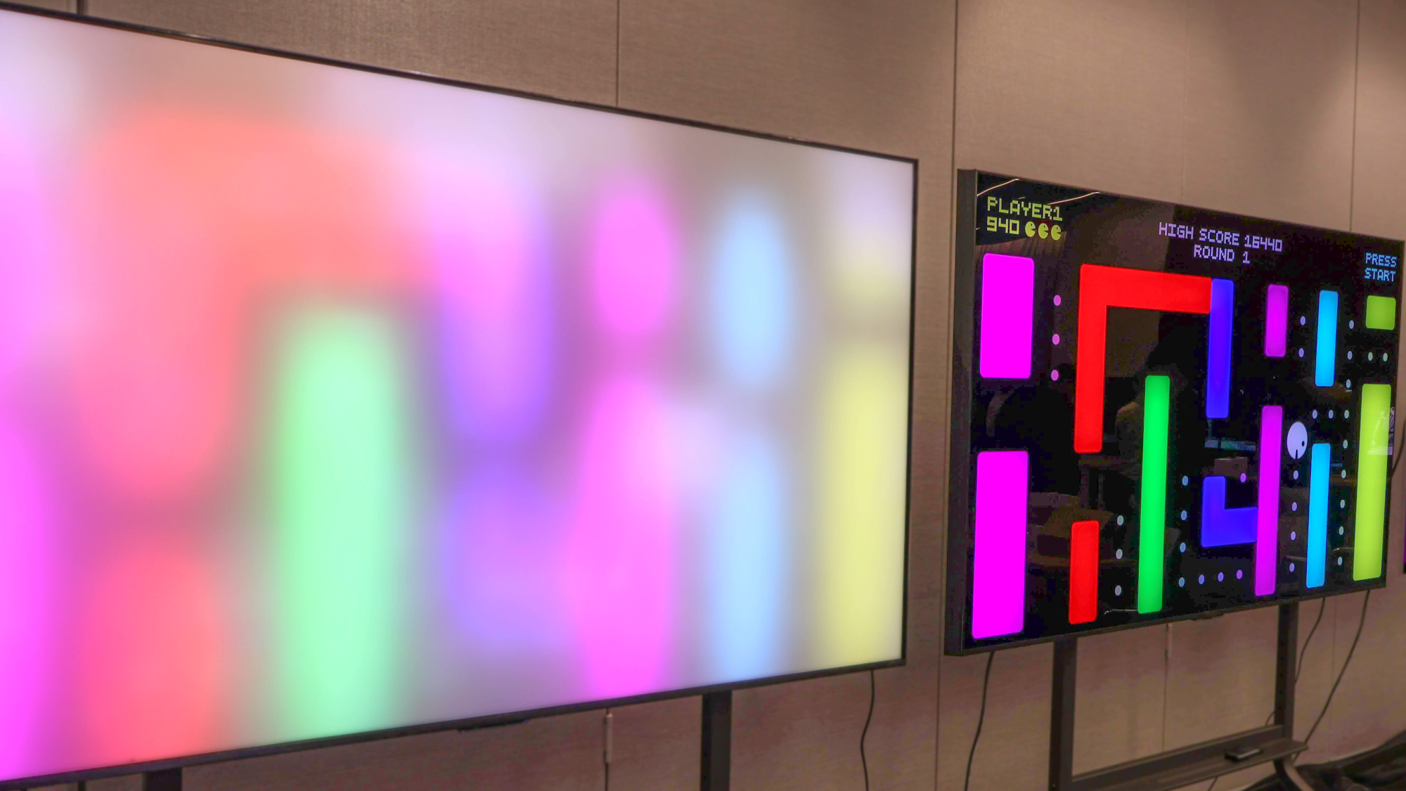 An RGB Mini-LED TV at an LG event