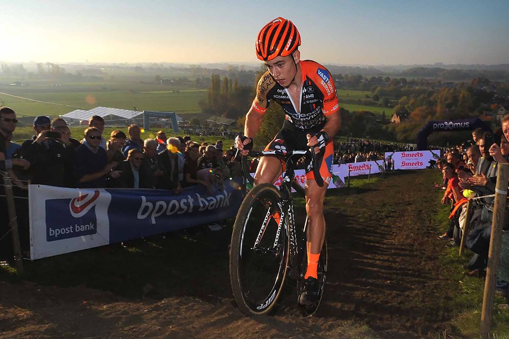 Wout Van Aert (Vastgoedservice-Golden Palace) wins Koppenbergcross