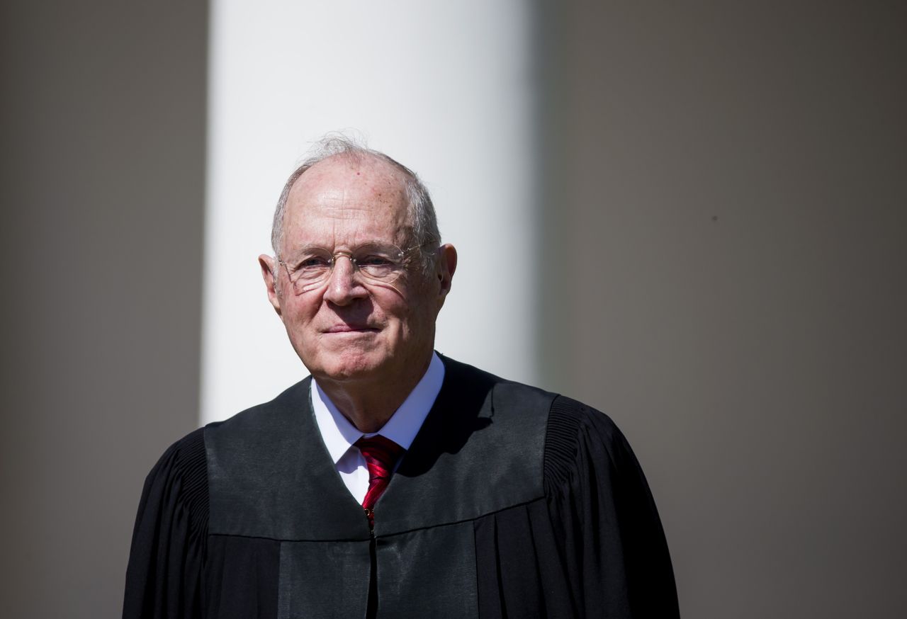 Anthony Kennedy in the Rose Garden