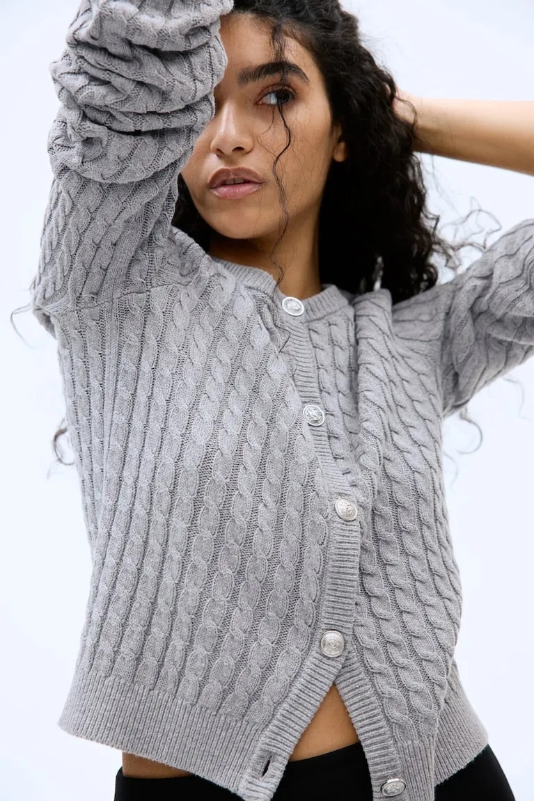 H&amp;amp;M, Cable-Knit Cardigan