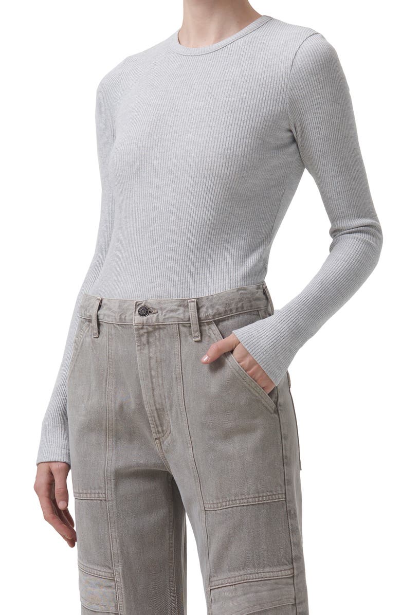 Alma Shrunken Long Sleeve Top