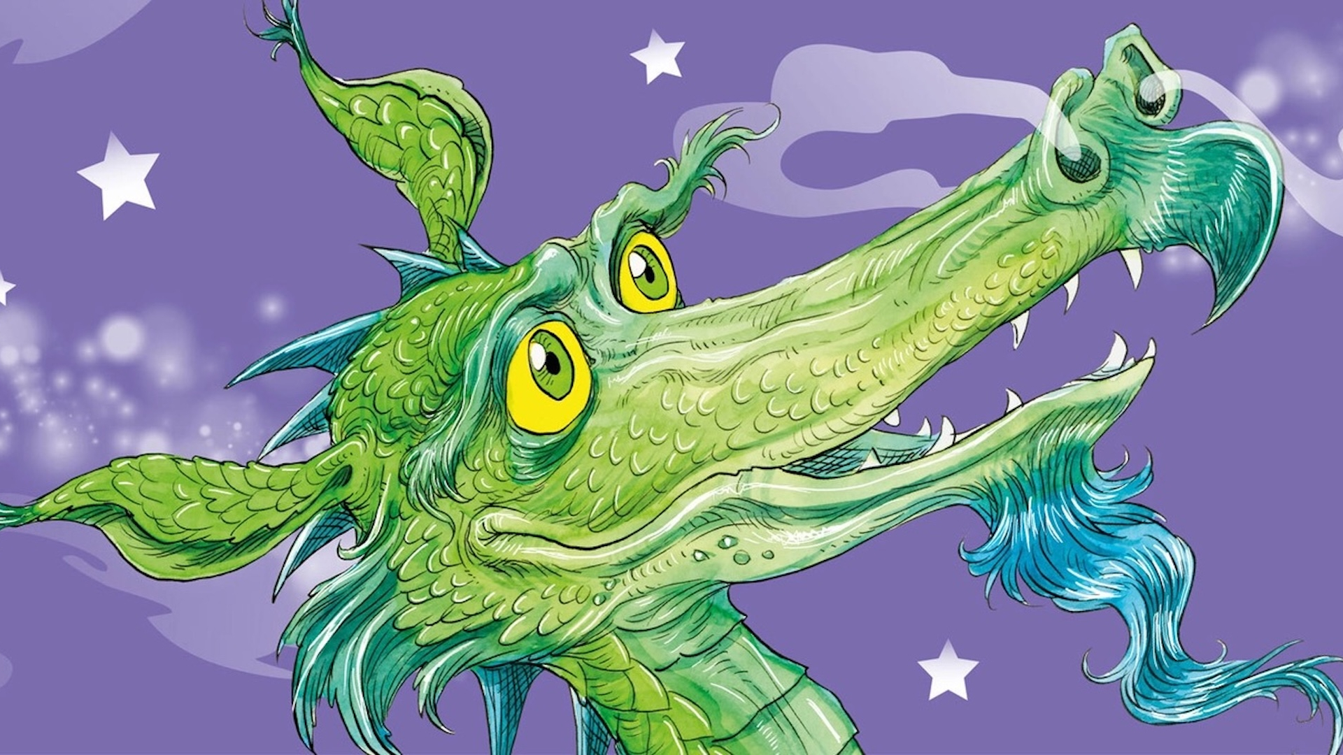 An illustration of a mythical dragon