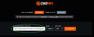 paste YouTube URL