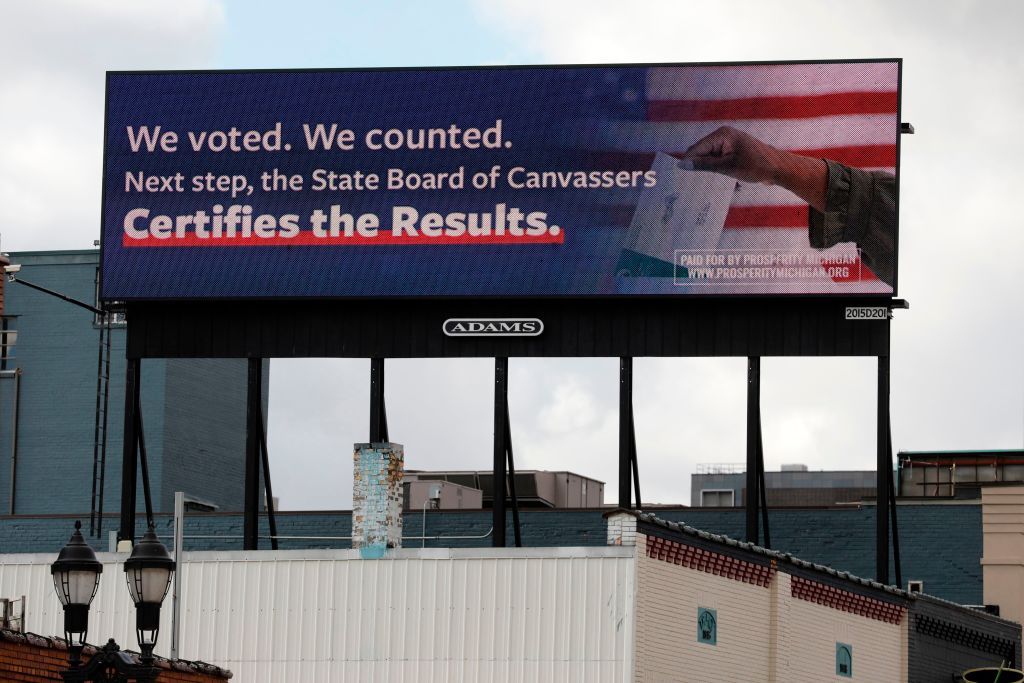 Billboard in Michigan.